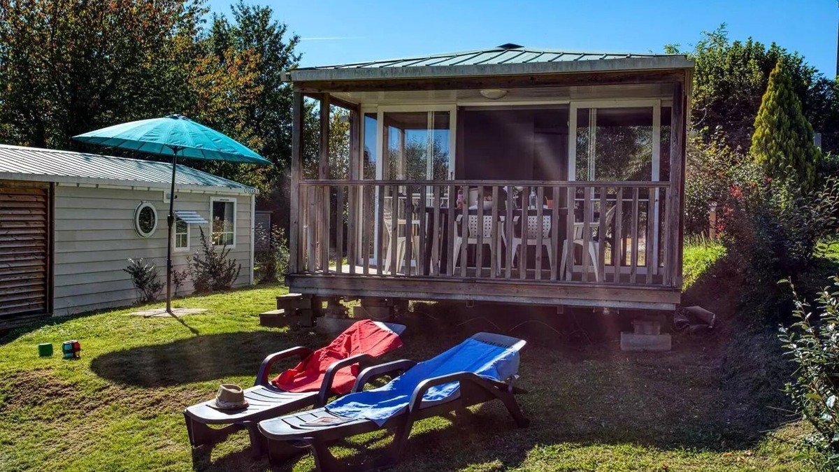 Saint-Cirq House | Camping Brin d'Amour * - MOBILE HOME OHARA, STUNNING VIEW OF THE POOL AND THE VALLEY 4 people