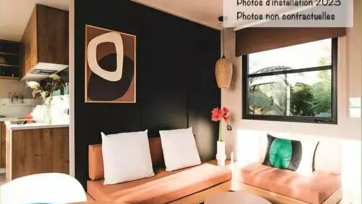 Peigney House | Camping de la Liez * - Mobile home New Loggia 3 Rooms 4 People Air-conditioned