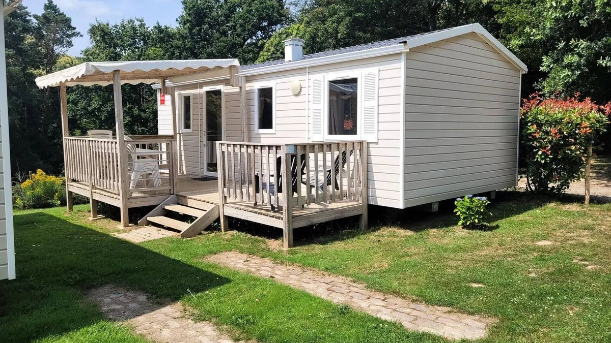 Guillac House | Camping des Cerisiers * - Mobilhome EVO Trio 8 people
