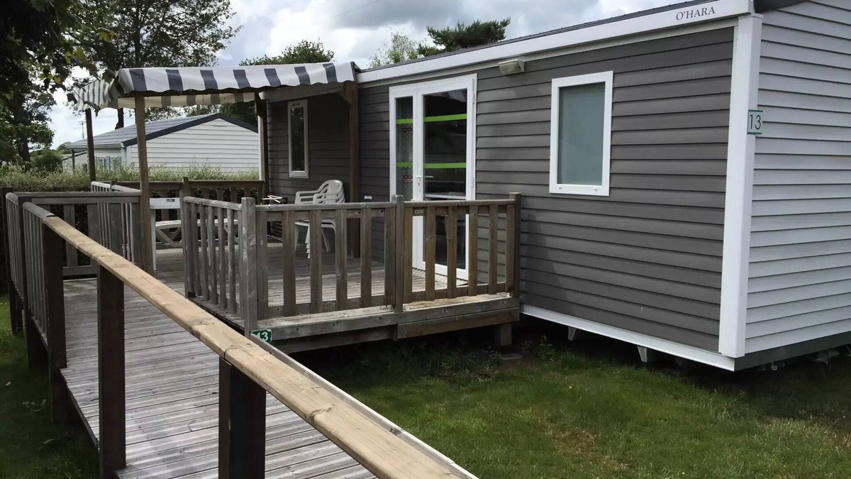 Pont-Scorff House | Camping Entre Terre et Mer * - PMR Comfort mobile home (2 bedrooms) adapted for people with reduced mobility 4 people