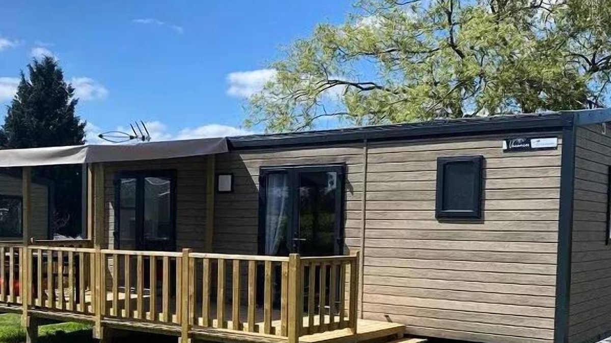 Cahagnolles House | Camping L'Escapade * - Mobile home Grand Large 30m2 (2 bedrooms) + terrace 4 people