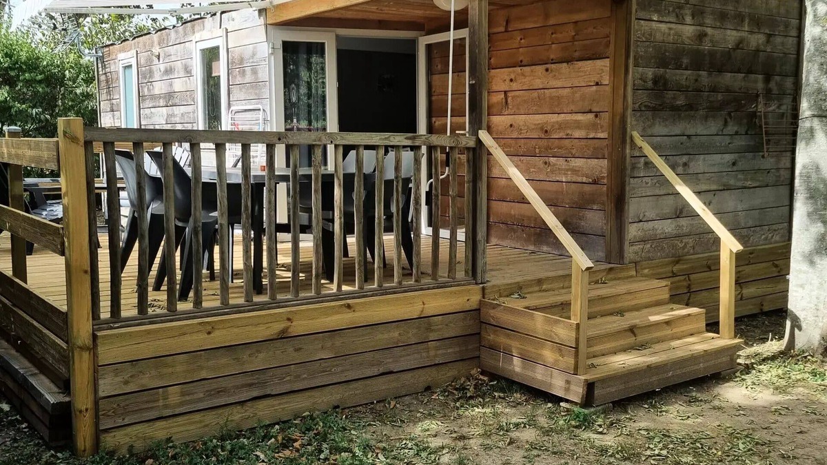 Revel House | Camping le Moulin du Roy * - Mobile home Cottage Bois Confort - 2 bedrooms - air conditioning - 25m² - 4 people