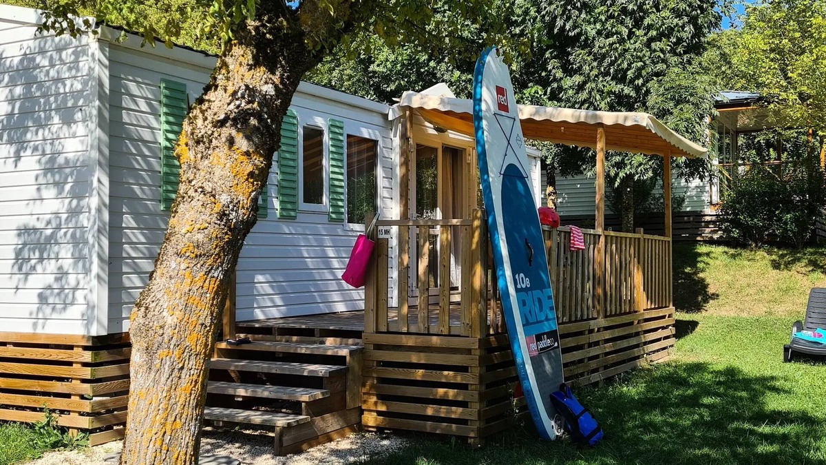 Severac-d'Aveyron House | Camping les Calquieres* - Mobile Home Twinny 4 rooms 6 people Air-conditioned