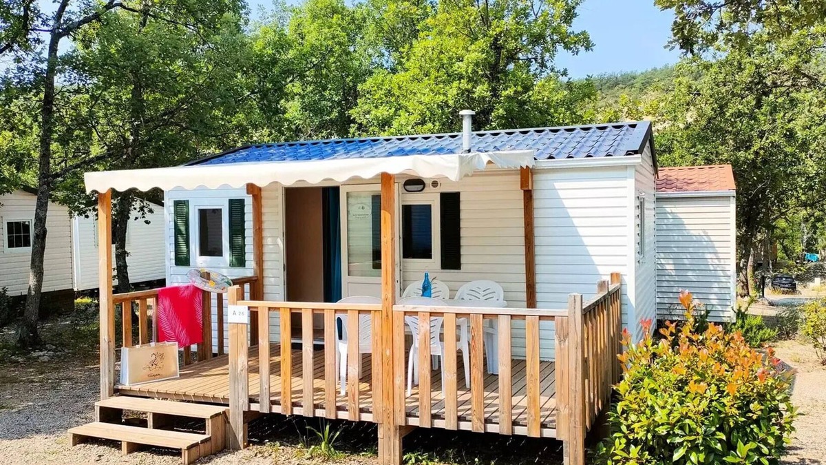 Bauduen House | Camping Tikayan Rives du Lac de Sainte Croix* - Mobile home Idaho Eco 3 rooms 4 people Air-conditioned
