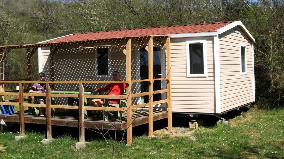 Marciac House | Campsite Du Lac *** - Mobil Home Confort Plus 3 Rooms 4 People
