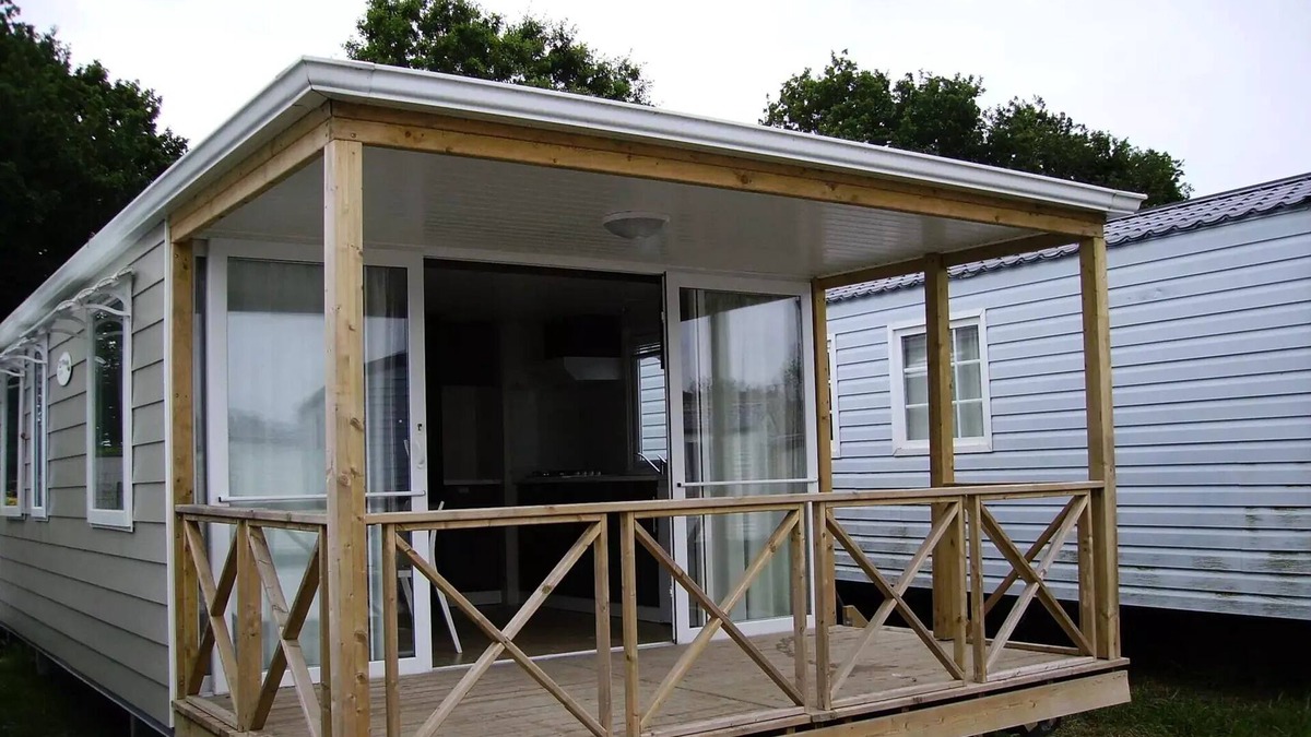 Chateauroux House | Campsite Le Rochat-Belle-Isle * - Mobil home Duo 31m2 (2 bedrooms in front of the river) 6 people