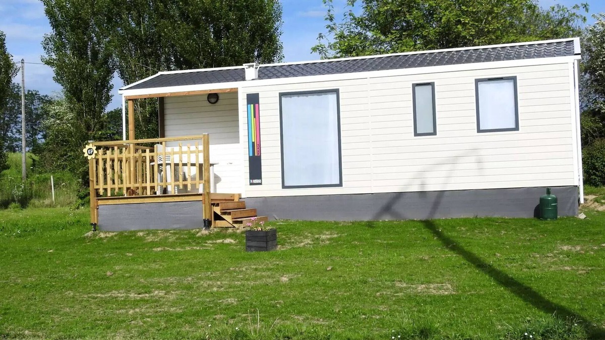 Le Grez House | Campsite Les Tournesols * - Mobil home Malaga 38m2 (30m2 + terrace of 8m2)- 3 bedrooms 6 people