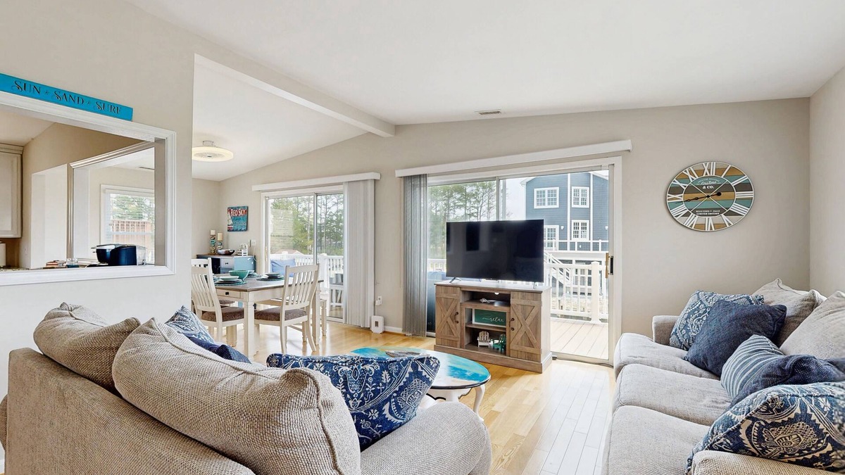 West Beach House | Canal-front house with private washer/driver, deck and outdoor shower