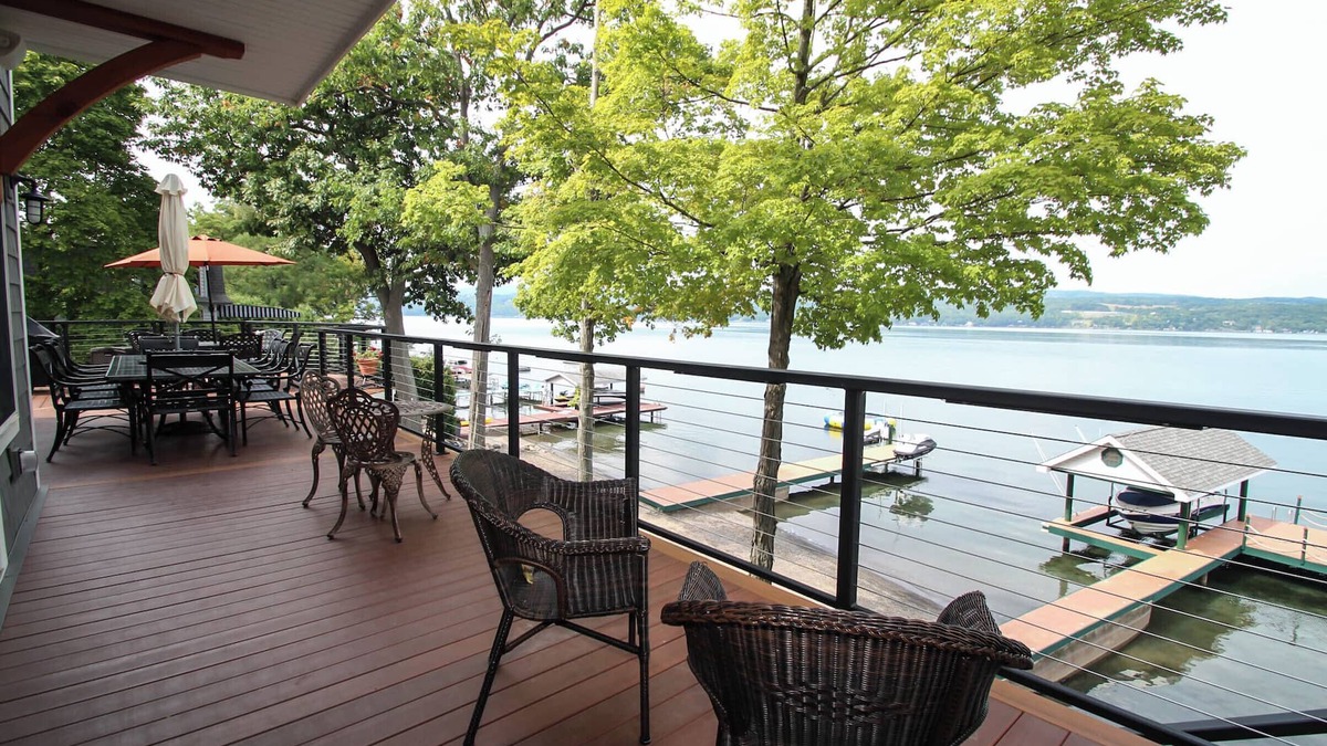 Rushville House | Canandaigua Lake | Beach | Hot Tub | Sleeps 28 | Dock