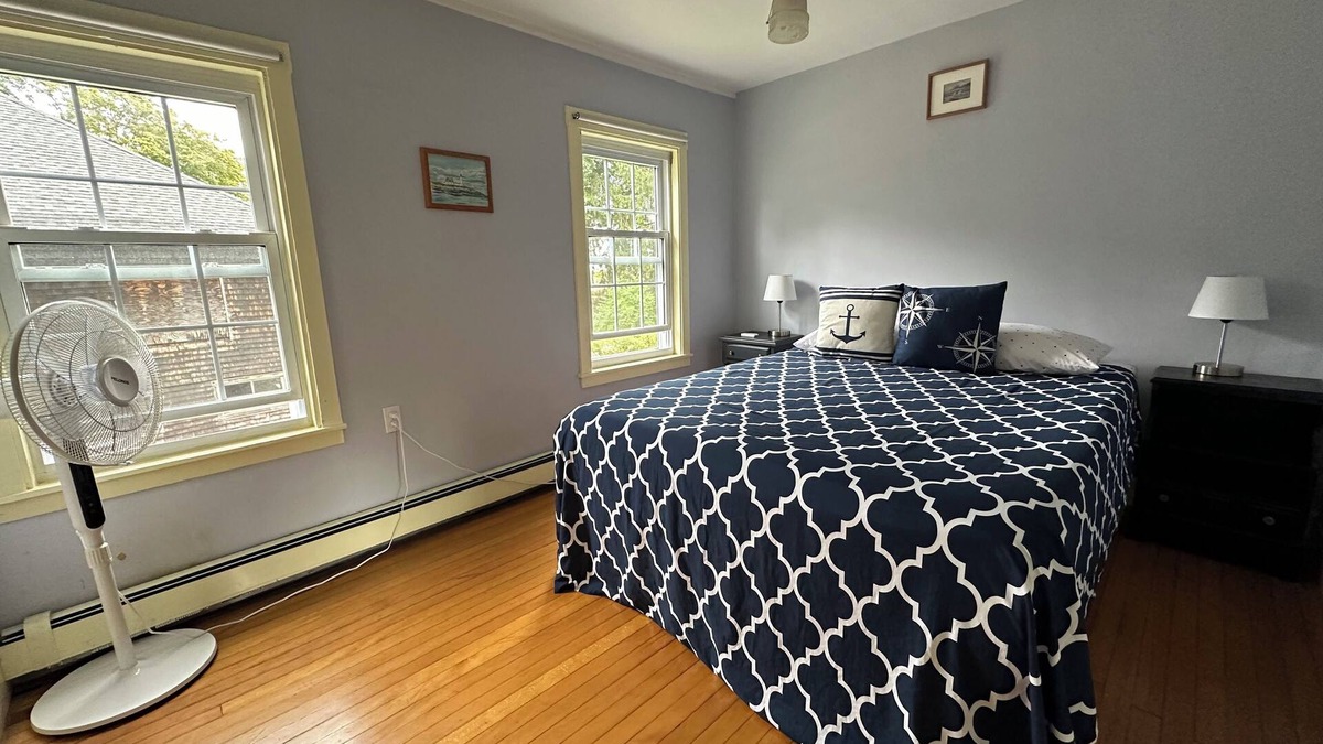Bath House | Captain's Quarters 1BR Apartment. Walk to everything.
