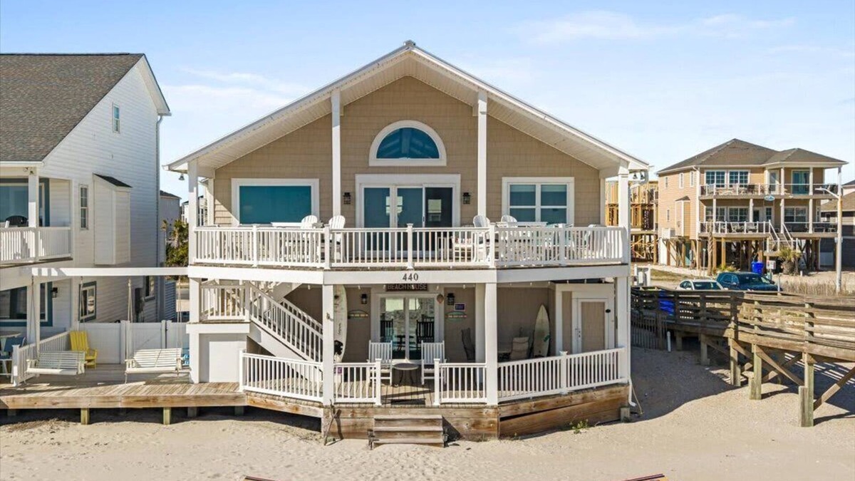 Ocean Isle Beach House | Captains Quarters~Oceanfront, Gameroom, EV Charger