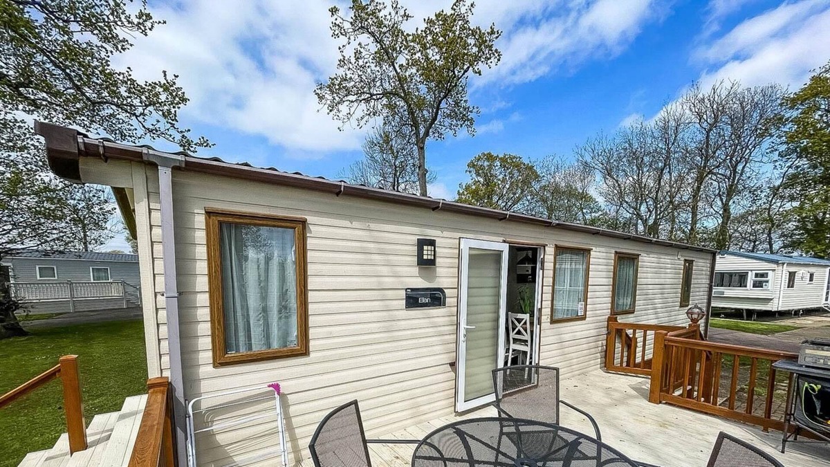 Saxmundham House | Caravan with decking at Carlton Meres Park in Suffolk ref 60059M