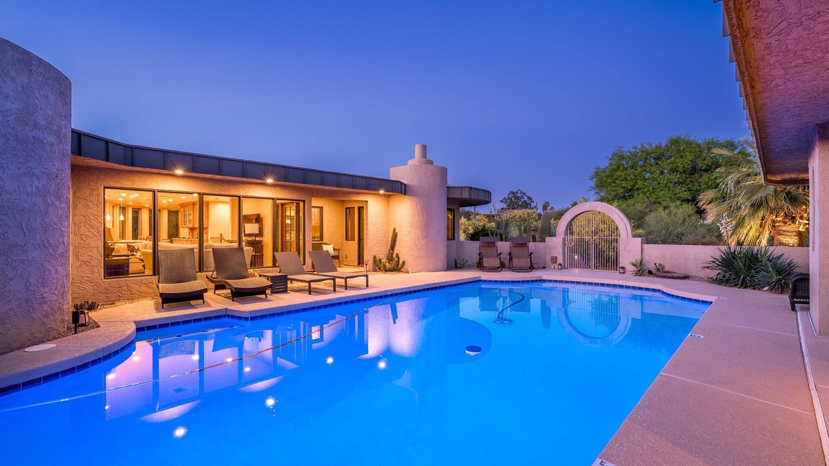 Cow Track Estates House | Carefree Crest: Jaw Dropping VIEWS, Pool, 2 Casitas, Outdoor Living!