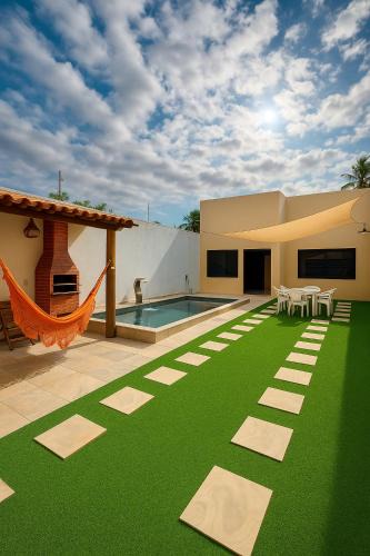 Juazeiro House | Casa Climatizada com Piscina e Área de Churrasco 400B