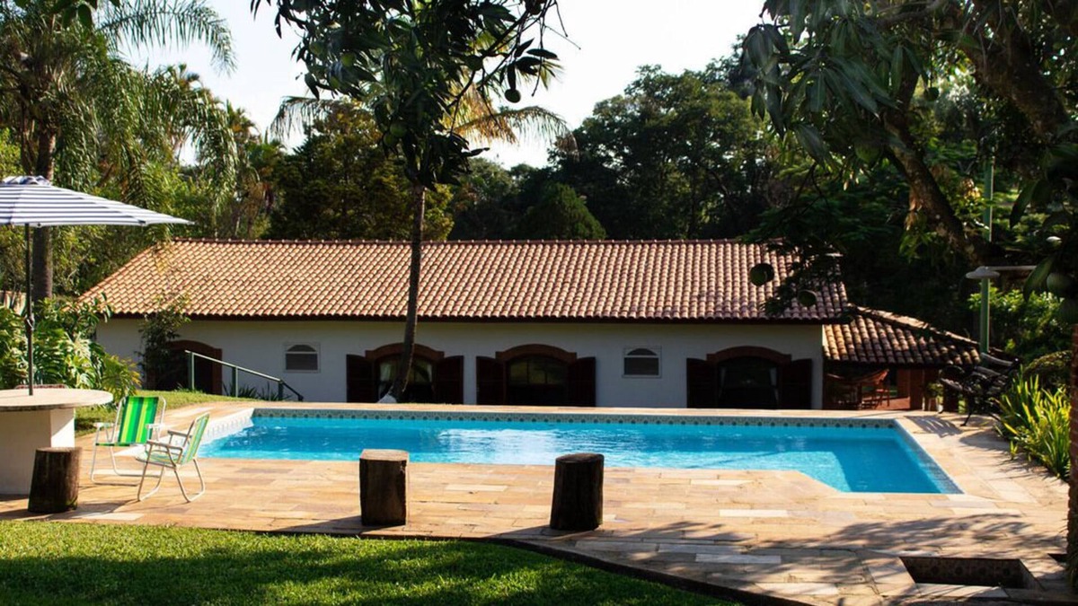Guacuri House | Casa de campo com Wi-Fi e Piscina em Itupeva/SP