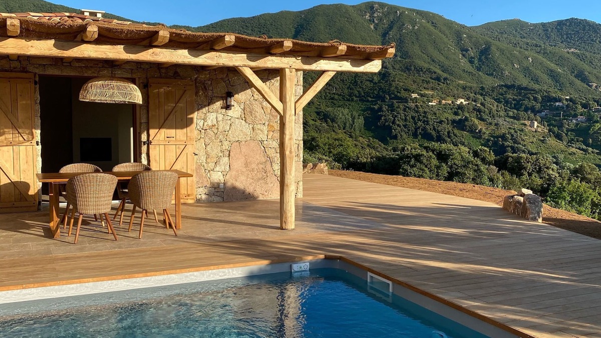 Sari-d'Orcino House | Casa di Sari "Monti" stone sheepfold & swimming pool