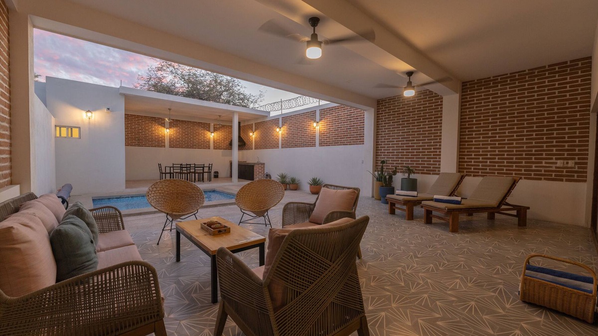 La Paz House | Casa La Paz with pool, patio and bbq grill