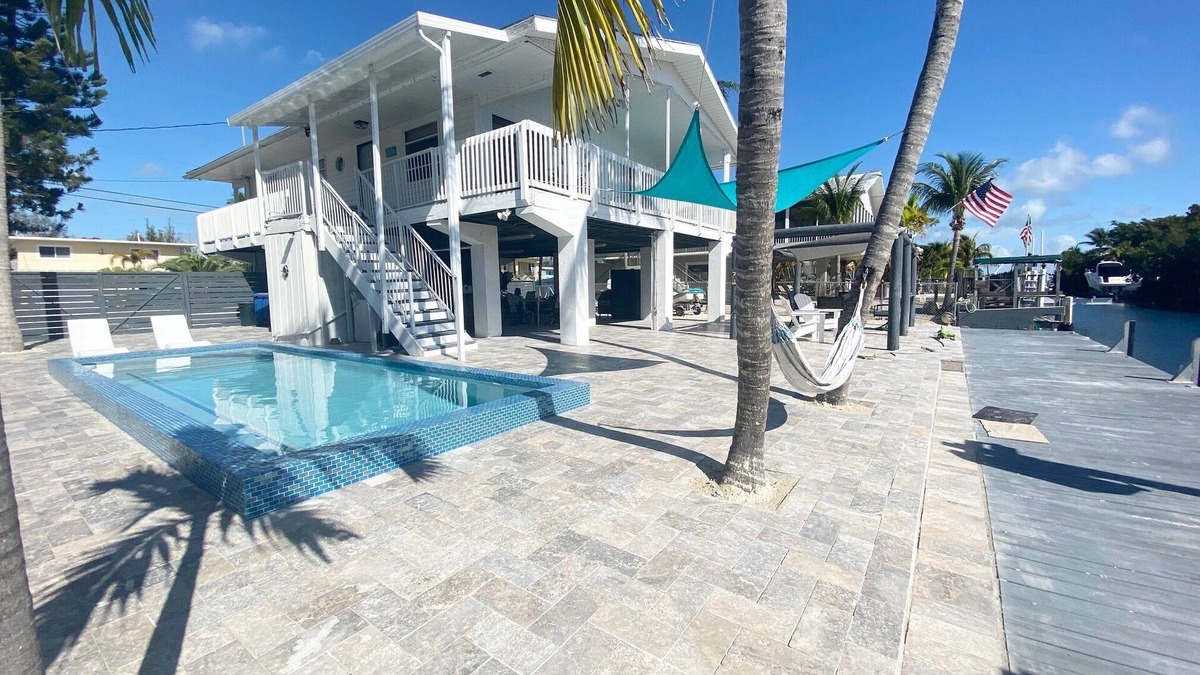 Twin Lakes House | Casa Marina - Key Largo Waterfront Home with Private Pool, Boat Ramp & Dockage!
