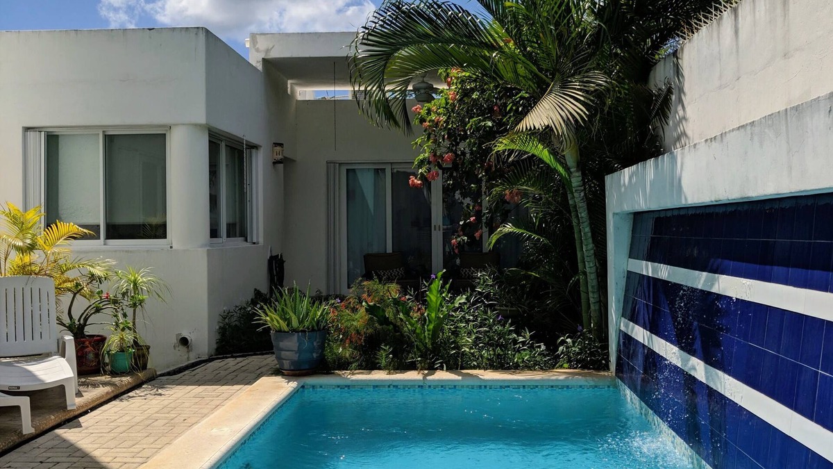 Colonia Repobladores House | Casa Sunshine! Tropical Cozumel Retreat. Pool, 2 BR, 2 Bath