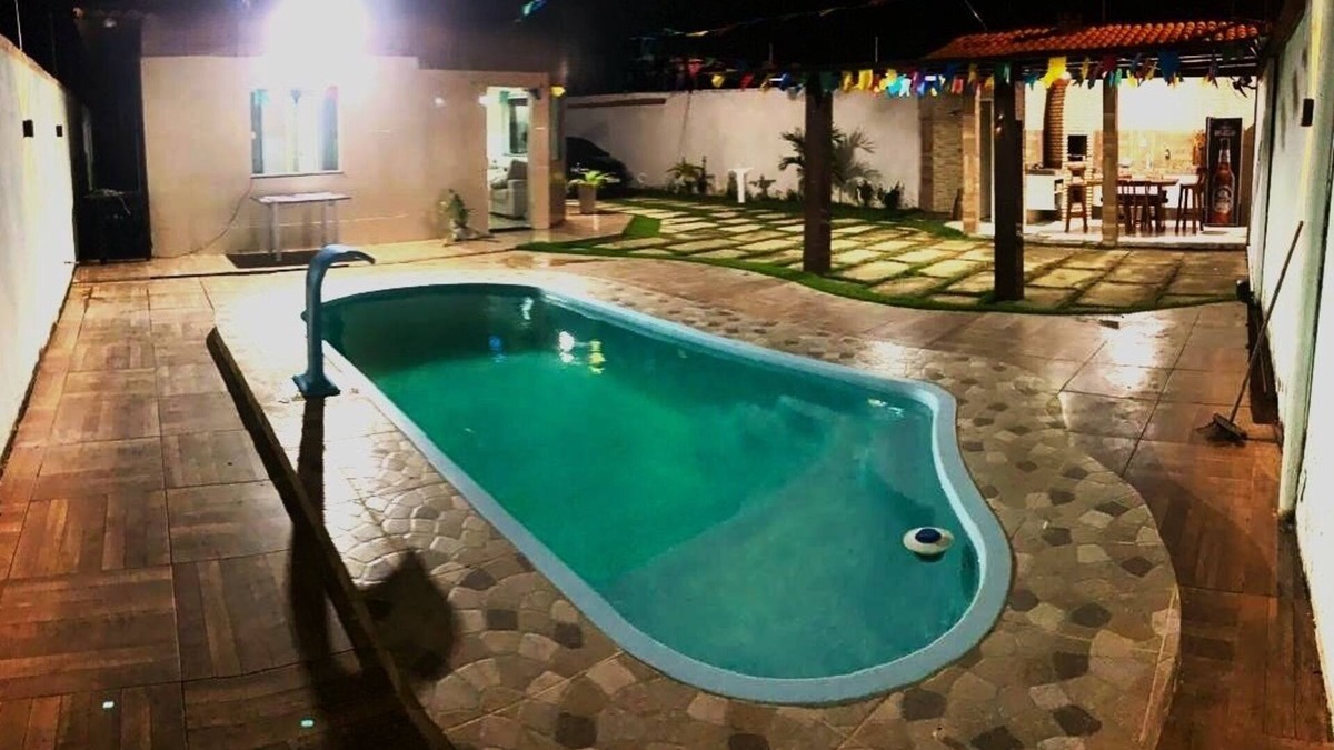 Estancia House | Casa top com Piscina a Menos de 100 Metros da Lagoa Azul