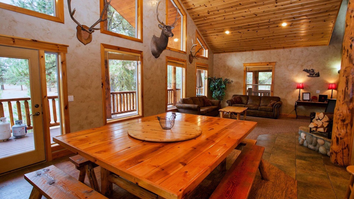 Cascade House | Cascade Multi-Family Cabin - 1 Block to Lake Cascade and Golf Course - Game room - Wood stove
