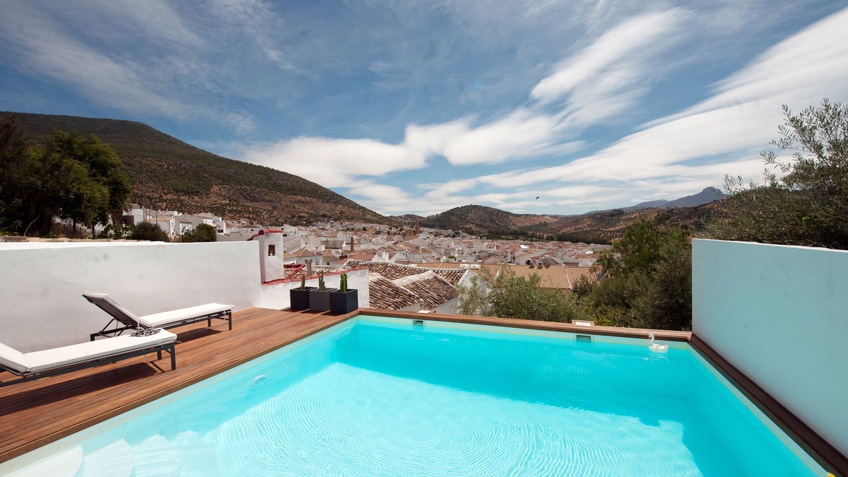 Algodonales House | Casita with superb views, private pool, airco in the center of the white villages