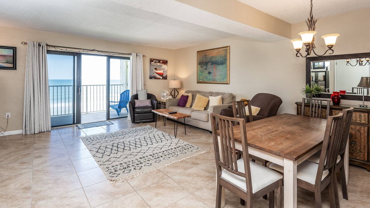 New Smyrna Beach Condo | Castle Reef - 333 stunning direct ocean front condo on the no drive part of the beach!