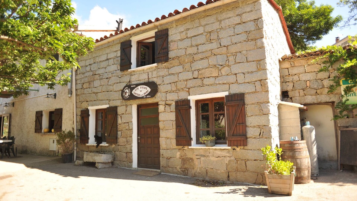 Guitera-les-Baines Cottage | Ch 4 street side in old stone cottage.