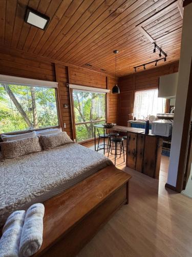 Domingos Martins Villa | Chalé Ecos do Jucu sauna-ofurô-piscina aquecida-wifi