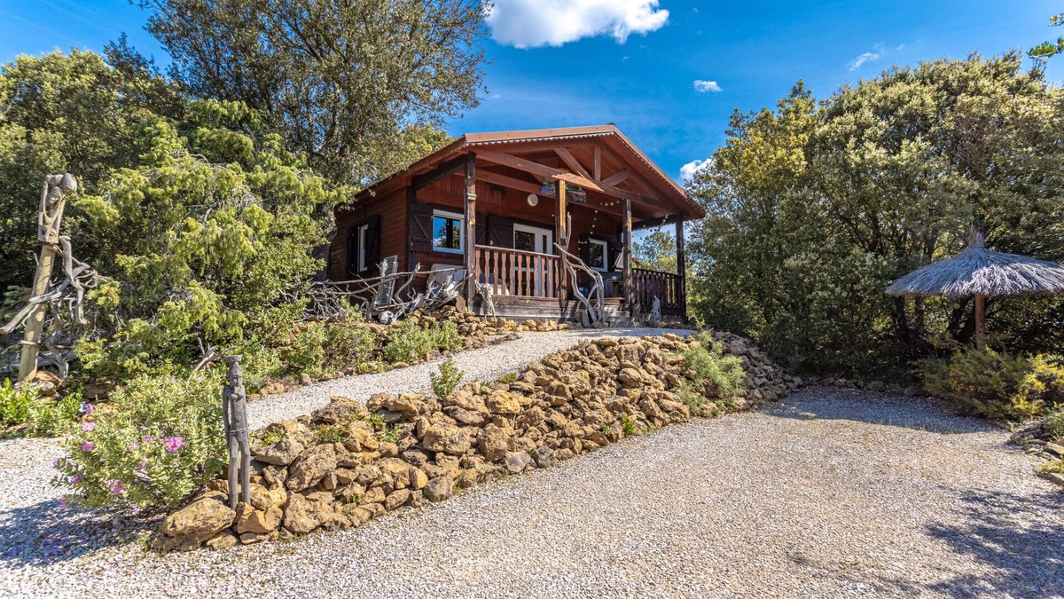 Rouffiac-des-Corbieres House | Chalet 'Afrique' with Mountain View, Shared Pool and Private Terrace