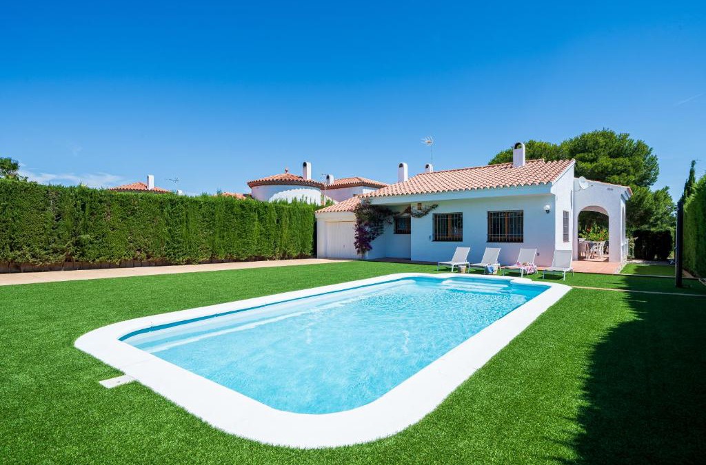 Les Tres Cales Villa | Chalet a pie Cala Forn con piscina