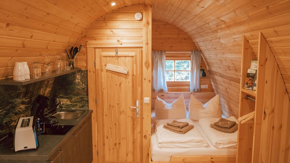 Wilhelmsthal Apartment | Chalet Anna mit Balkon für 3 Personen