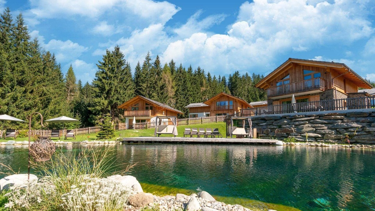 Tamsweg Ski Chalet | Chalet in Wölting with natural swimming pond