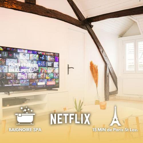 Cormeilles-en-Parisis Apartment | Chalet Lutétia, SPA & confort