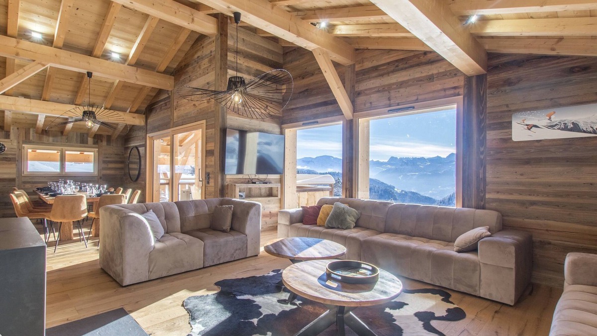 Le Praz de Lys Ski Chalet | Chalet Panoramique 14 pers facing Mont Blanc on the slopes Sauna Jacuzzi