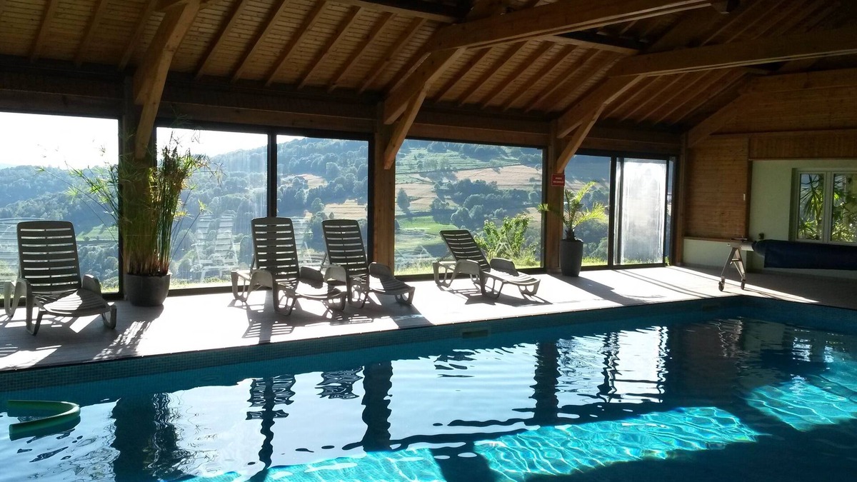 Fresse-sur-Moselle Ski Chalet | Chalet sleeps 2 to 8 nature quiet mountain heated indoor pool sauna
