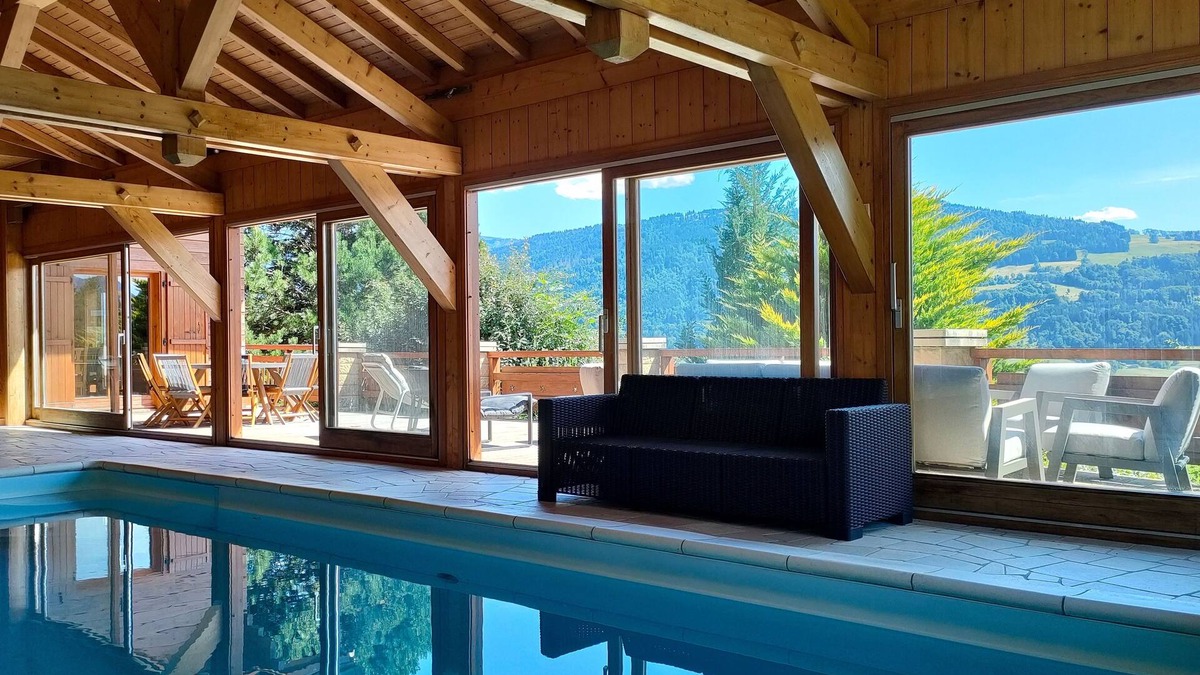 Taninges Ski Chalet | Chalet Taninges - Piscine privée chauffée