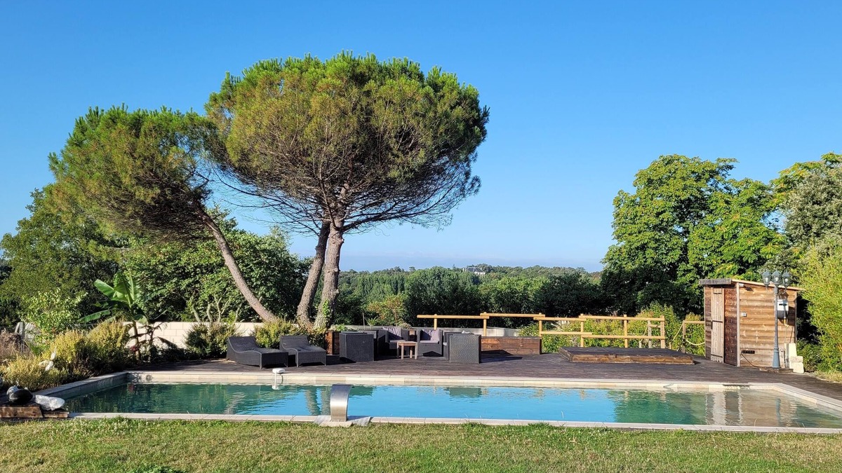 Saint-Brice House | Chalet with private ecological swimming pool on 1 hectare