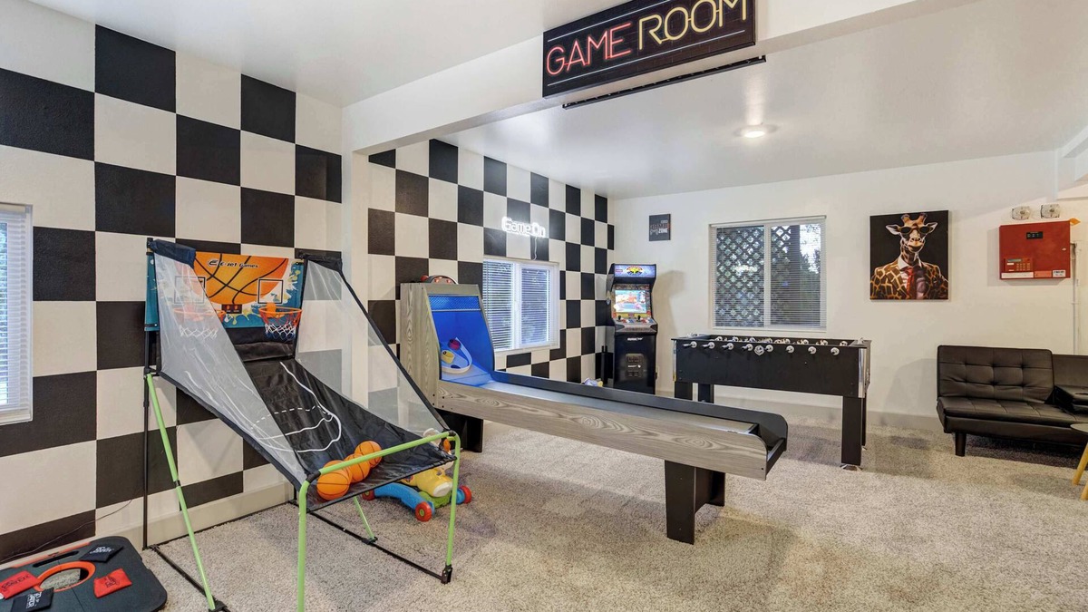 West Colorado Springs Apartment | Champion Hall! Arcade Games, Fire Pit & BBQ Nights