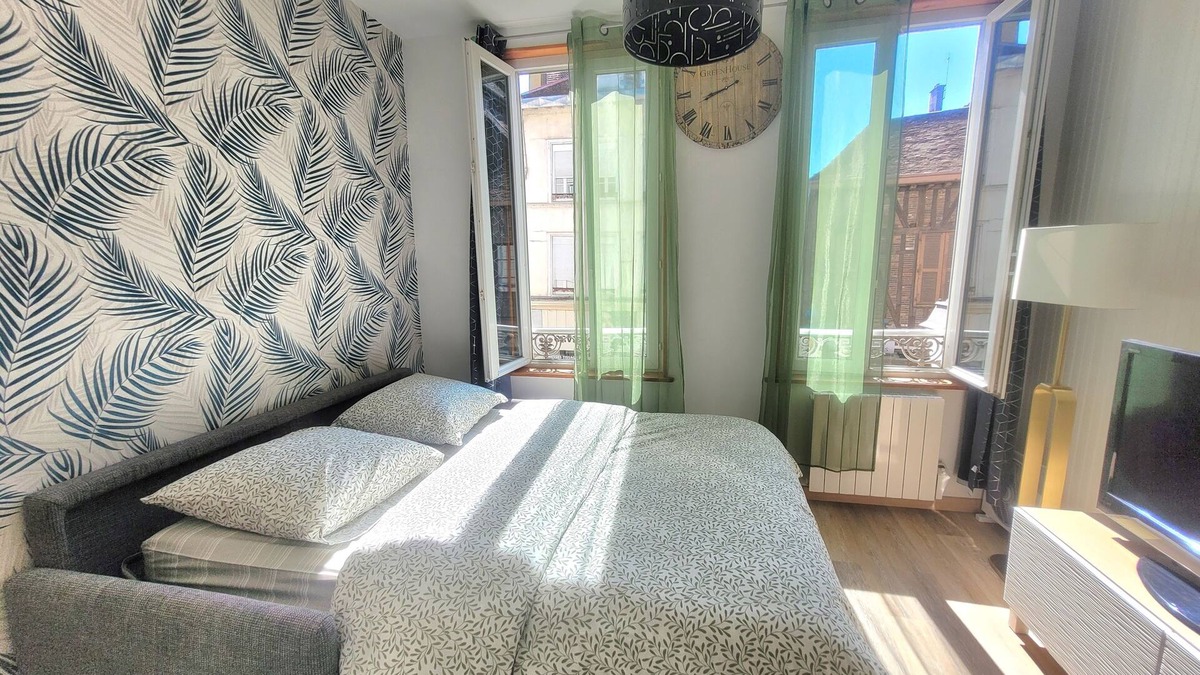 Troyes Apartment | Charmant Studio 26m² au Cœur de Troyes Idéal Pour 2 Proche de Tout!