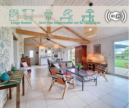 Saint-Prouant House | Charme et confort en campagne, WIFI