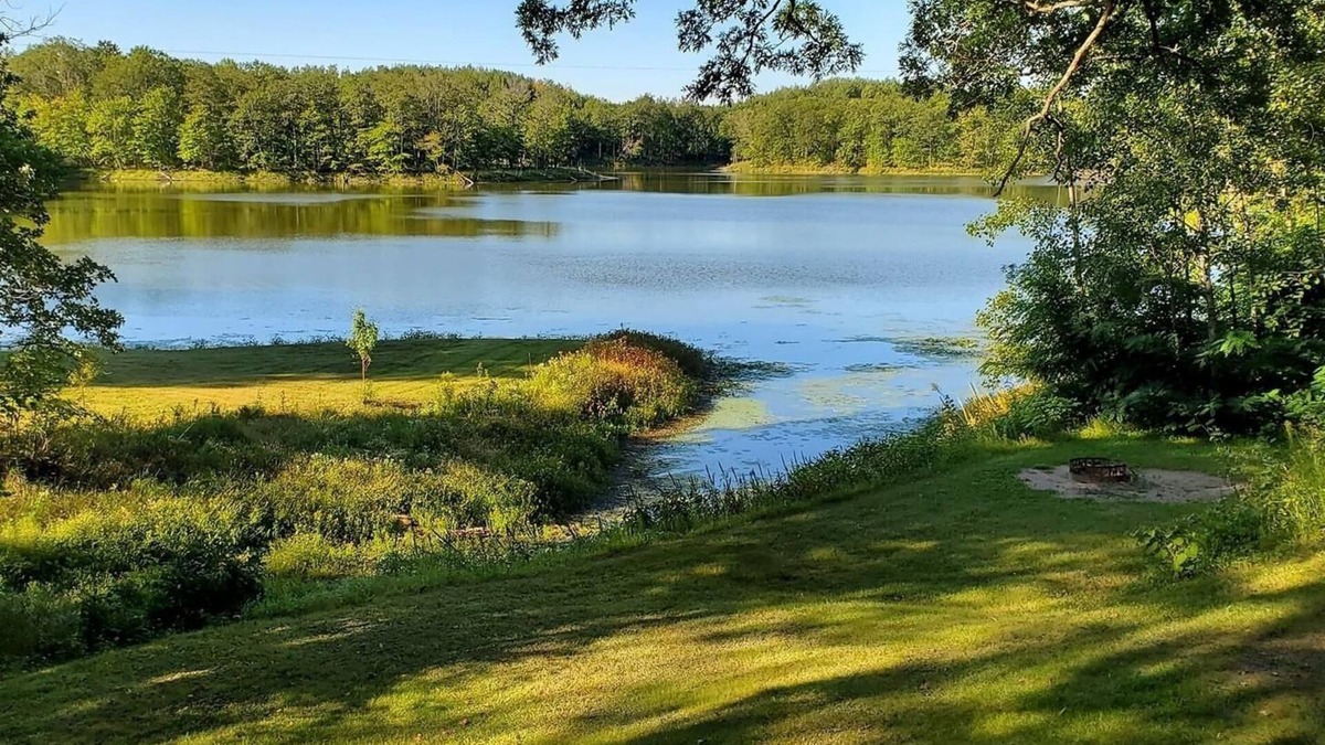 Birchwood House | Charming 2-bedroom cottage with WiFi, AC on quiet lake on trails with kayaks.