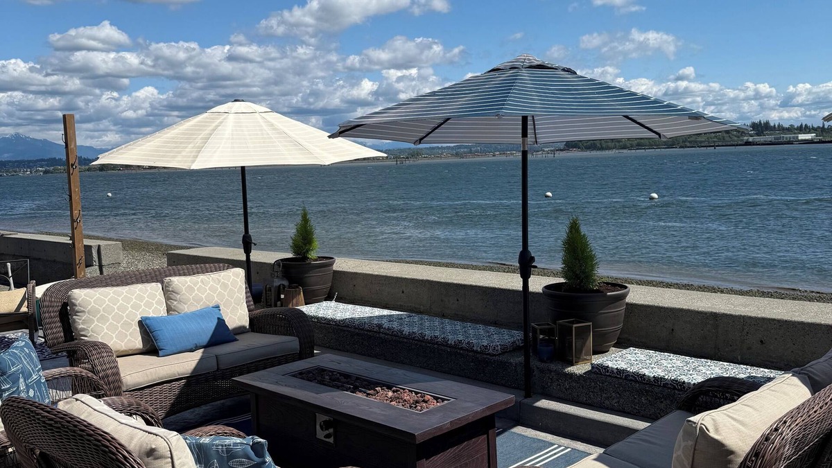 Priest Point House | Charming 2-bedroom water front house with your own beach access.