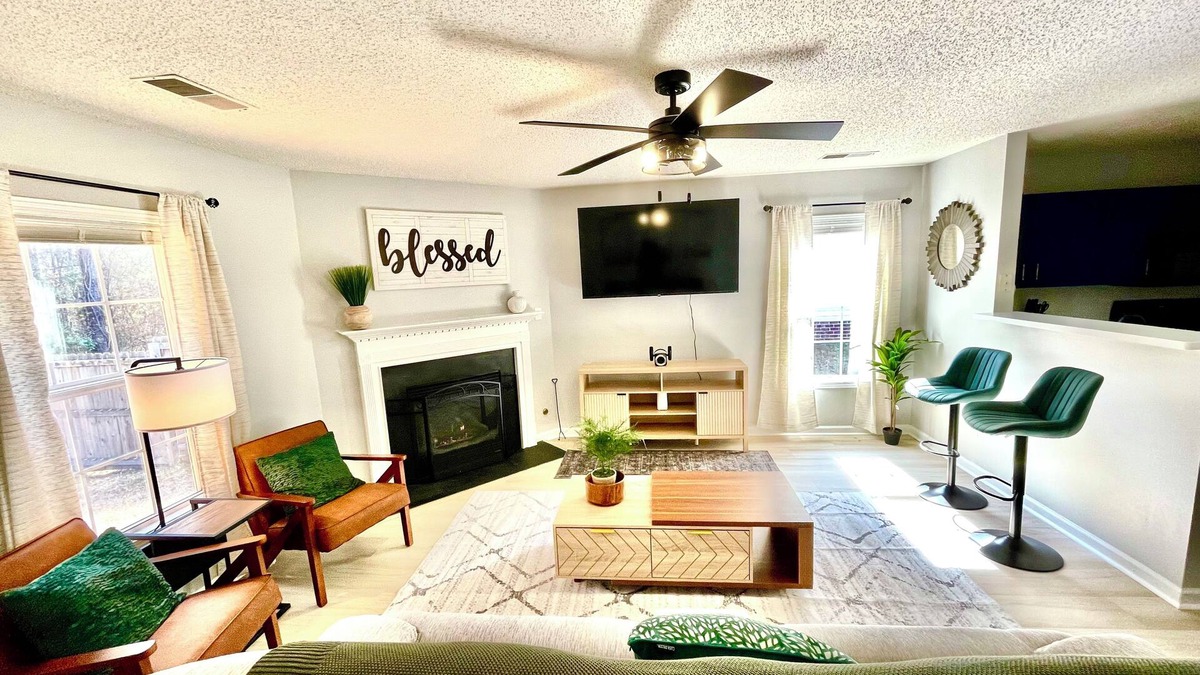 Columbia House | Charming 3-bedroom. Trail & Lake Access. Minutes from Ft. Jackson and Downtown.