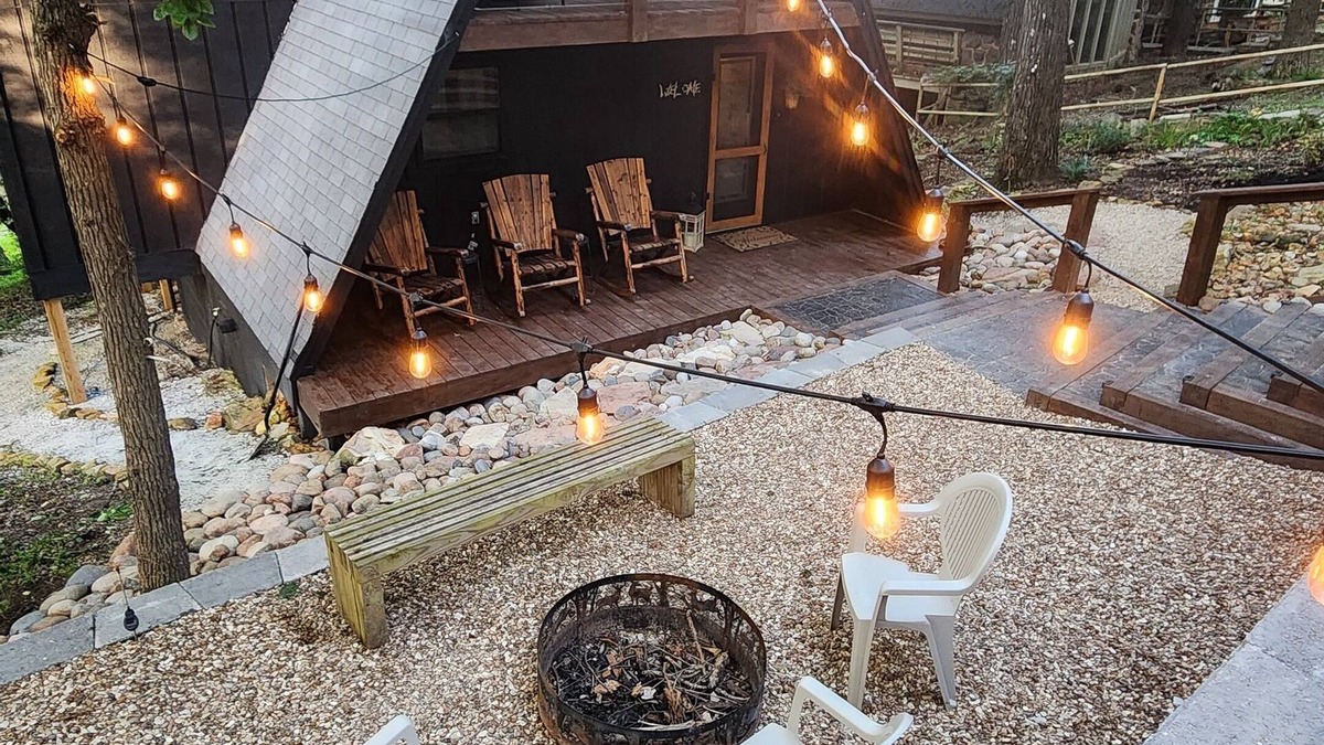 Marble Falls Ski Chalet | Charming A frame Chalet w/hot tub in Marble Falls