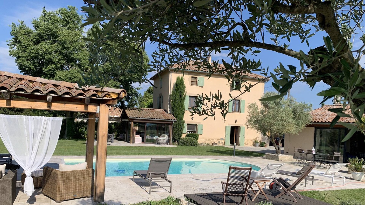 Genissieux House | Charming bastide with swimming pool, view of the Vercors