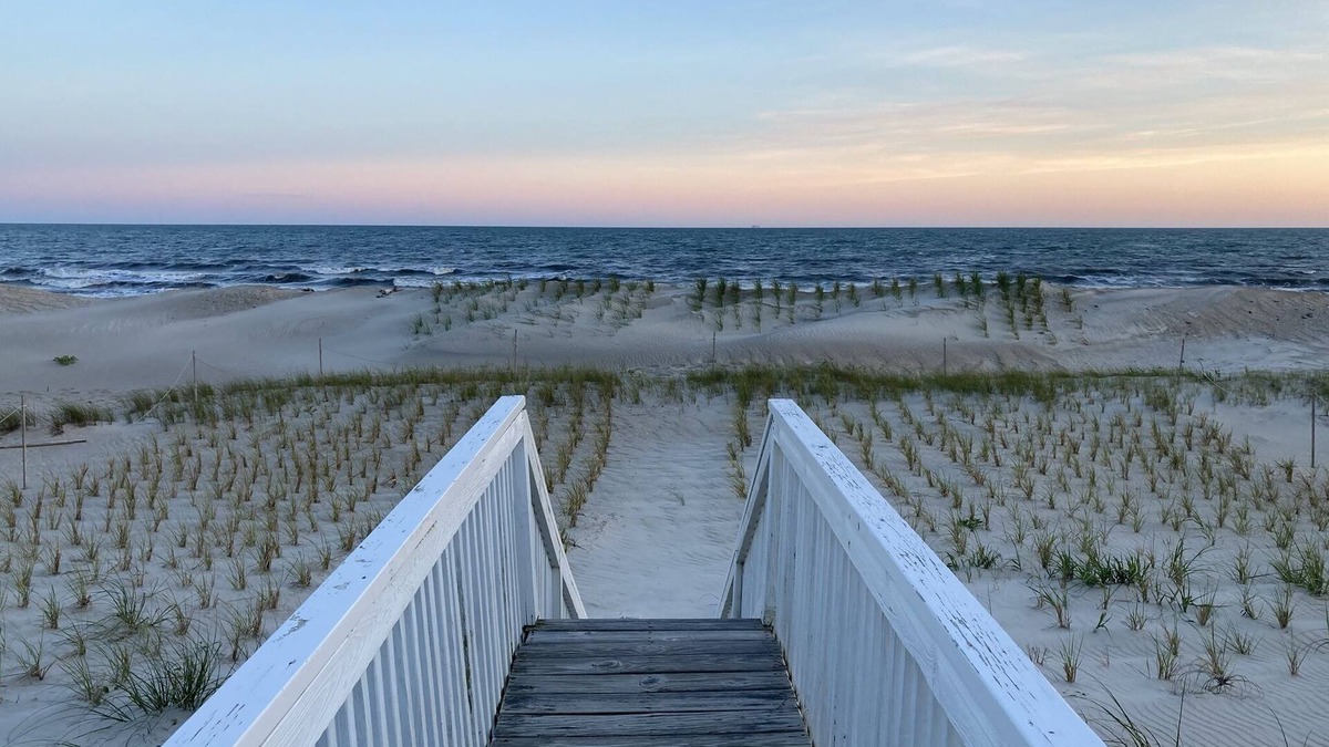 Long Beach House | Charming Beachfront Cottage Awaits You! Direct access to beach off deck/walkway.
