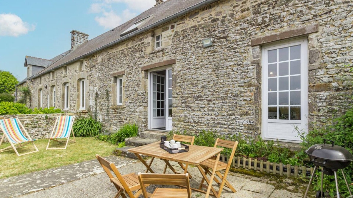 Canville-la-Rocque Cottage | Charming Cottage with Private Garden, Near Beaches, and Wood Stove