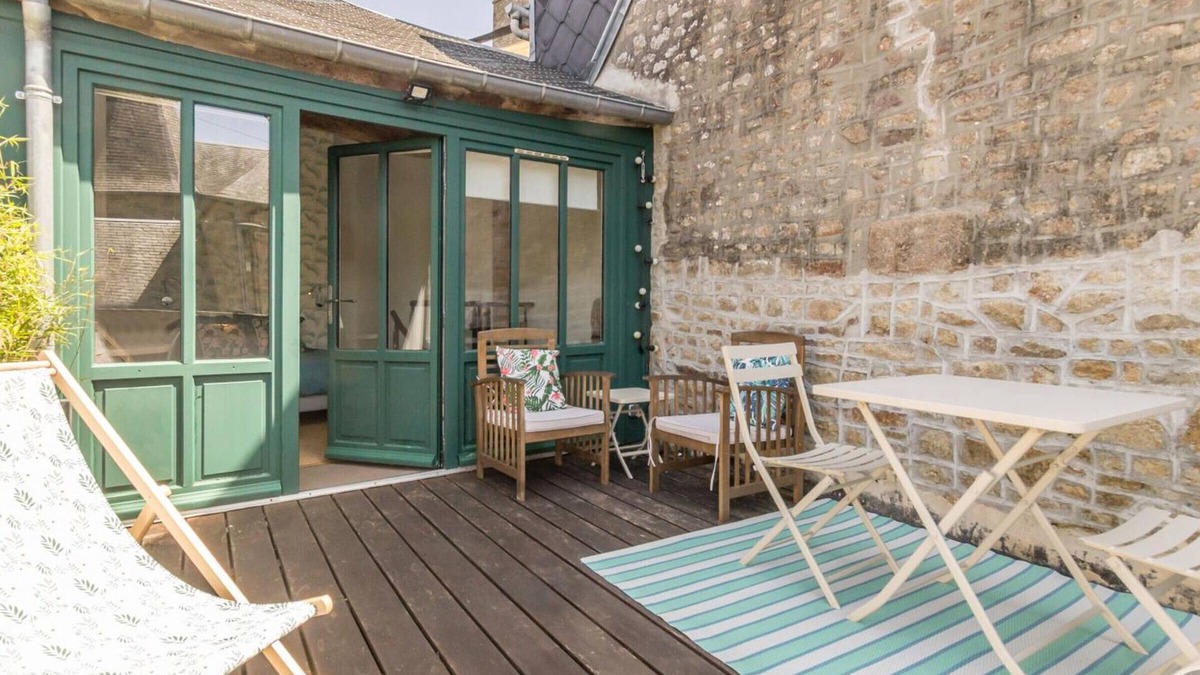 Avranches Apartment | Charming Duplex with Terrace in Avranches Historic Center