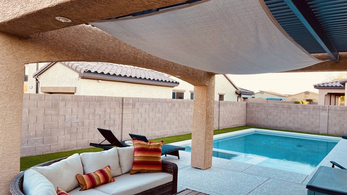 North Las Vegas House | Charming house with saltwater pool and hot tub